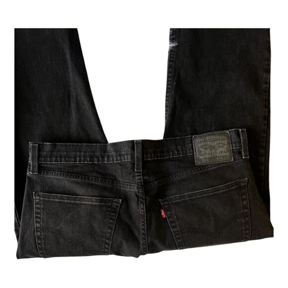 Men’s Levi’s 502 Black Taper Jeans Size 36x34 - Picture 6 of 8